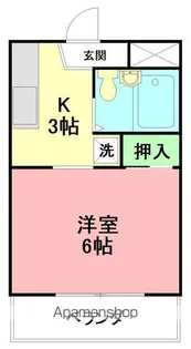 第3コーポナルセ【2階】の間取り