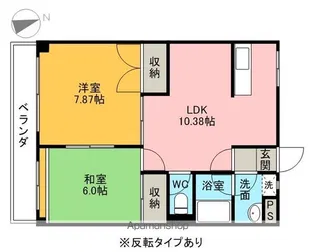 グリーンハイツ三澤PART6 A【202号室】の間取り