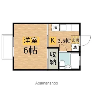 ハイツ榎本【202号室】の間取り