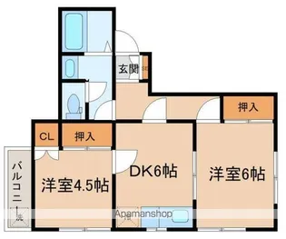 ウィーンハイツA棟【1階】の間取り