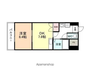 大門マンション【1階】の間取り