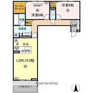 LUVERIA【2階】の間取り