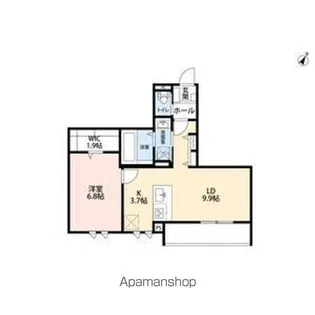 アルモクレール【2階】の間取り