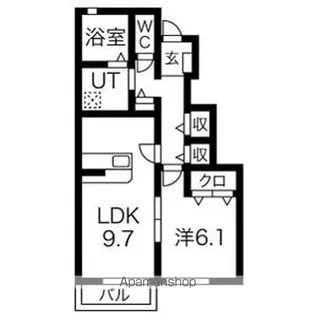 WISTERIA(ウィステリア)【103号室】の間取り