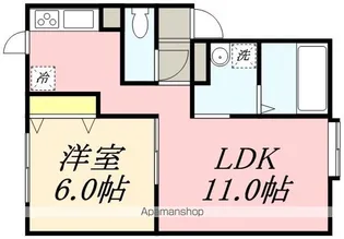 レモンハイツ山の手【204号室】の間取り