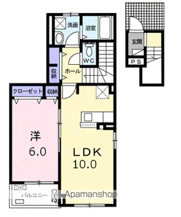 埼玉県熊谷市原島【アパート】の間取り