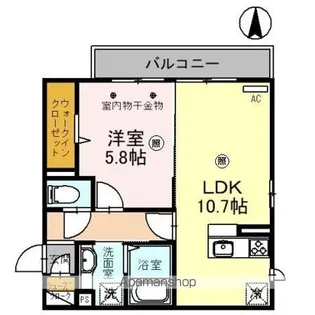 埼玉県三郷市幸房【アパート】の間取り