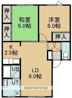 メゾン日果里NO.7【202号室】の間取り