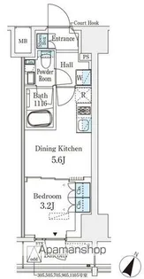 ベルファース神田神保町【8階】の間取り