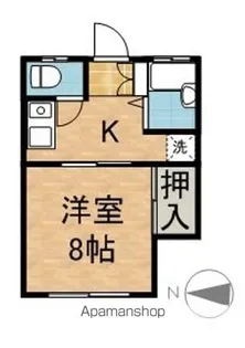 上松ハウスB【1階】の間取り