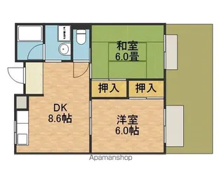レジデンス吉川【1階】の間取り