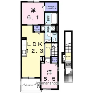 フォレ リジェール【2階】の間取り