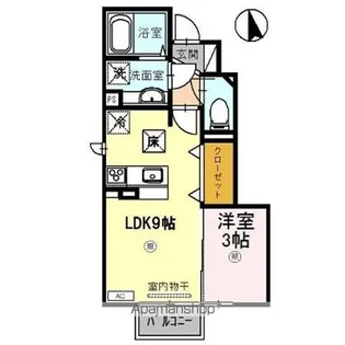 ルアナ【1階】の間取り