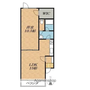 ハイツ パークサイド Ⅰ【1階】の間取り