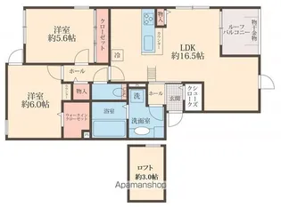 LULU西尾久【3階】の間取り
