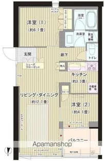 ガーデニエール砧 WEST【5階】の間取り