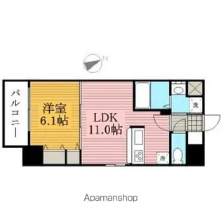 ランエージ新御徒町【9階】の間取り