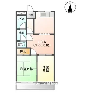 プライトハウス【203号室】の間取り
