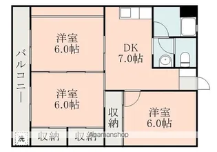パープルハイム【402号室】の間取り