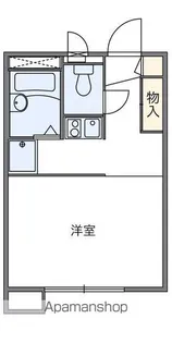 レオパレス駒が橋【1階】の間取り
