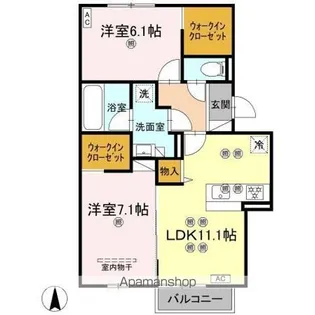 アヴェニュー・ルポ【2階】の間取り