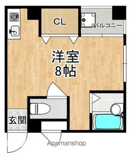 コーポならまち【5階】の間取り