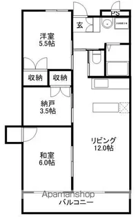 静岡県浜松市中央区頭陀寺町【マンション】の間取り