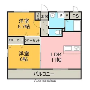 サンパティーク・Ⅰ【1階】の間取り