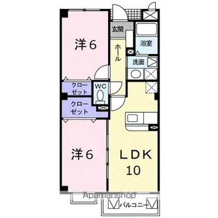 広島県安芸高田市吉田町吉田【マンション】の間取り