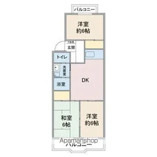 第一早川ビル【D-1号室】の間取り