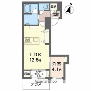 シャーメゾン東幸町【1階】の間取り