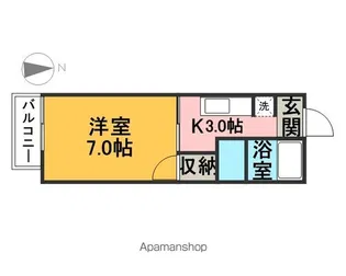 フレグランス郷前【205号室】の間取り