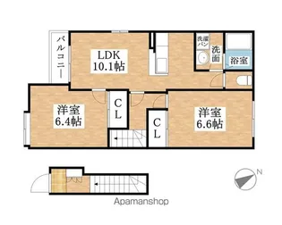 GREENTOWNⅡ【2階】の間取り