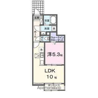 グラン・ソレイユC【1階】の間取り