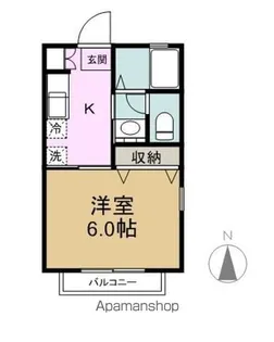 シャトル和田【201号室】の間取り