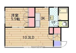 ななかまど【101号室】の間取り