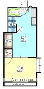 OKハイツC【201号室】の間取り