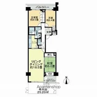 上星川ガーデンコート【105号室】の間取り