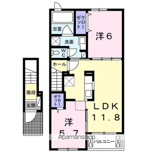エレガンテ【2階】の間取り