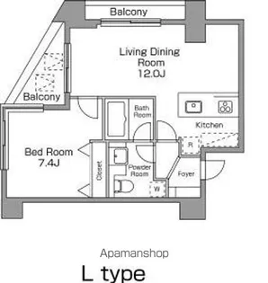 レジディア恵比寿南【4階】の間取り