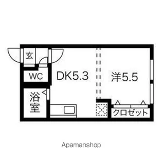 イーワン@アベアパート【2階】の間取り
