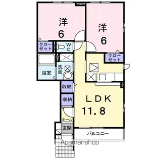 ミューズ プラザC【1階】の間取り