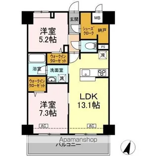 セレーノ福山駅前【11階】の間取り