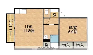 夢見荘【2階】の間取り