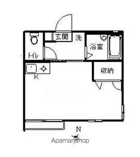 フレグランスE・F【203号室】の間取り