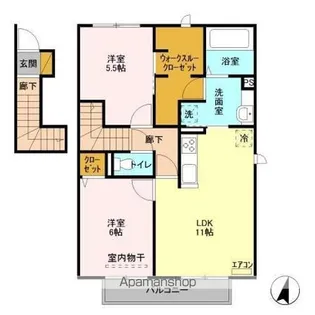 サントビーレジデンス III【2階】の間取り