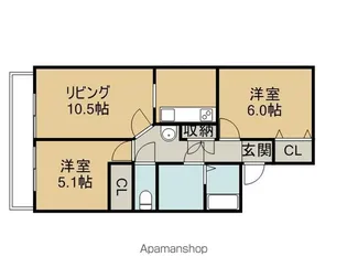 ピアコート【2階】の間取り