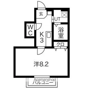 エルタスコート中江【1階】の間取り