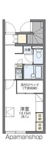 レオパレスメゾン 下池永【107号室】の間取り