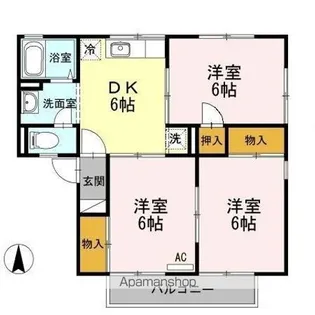 セジュール カーサ A【1階】の間取り